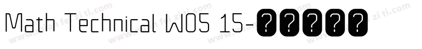 Math Technical W05 15字体转换